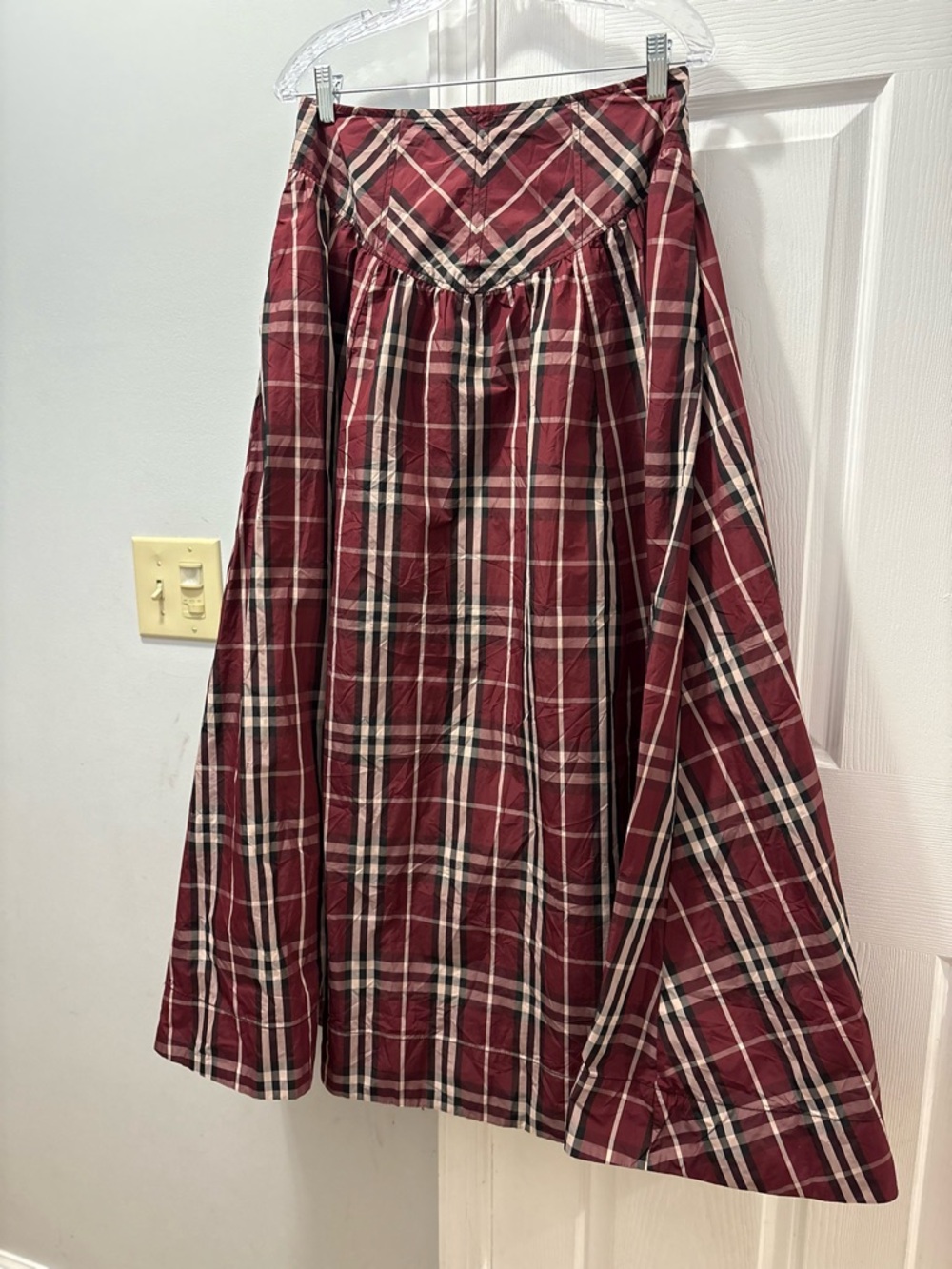 Maeve Anthropologie Drop Waist Taffeta Maxi Skirt Size 8 - Picture 2 of 5